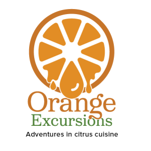 Logo for Orange Excursions, a citrus focused cooking blog