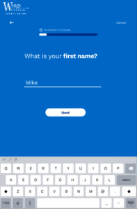 What is your name? New Member onboarding app