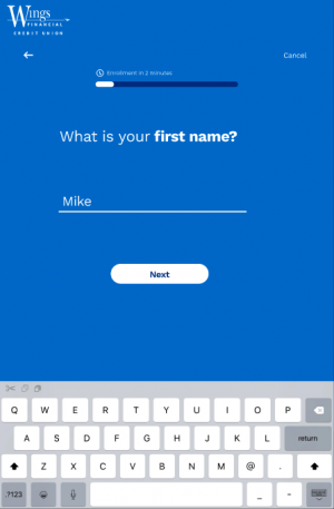 What is your name? New Member onboarding app